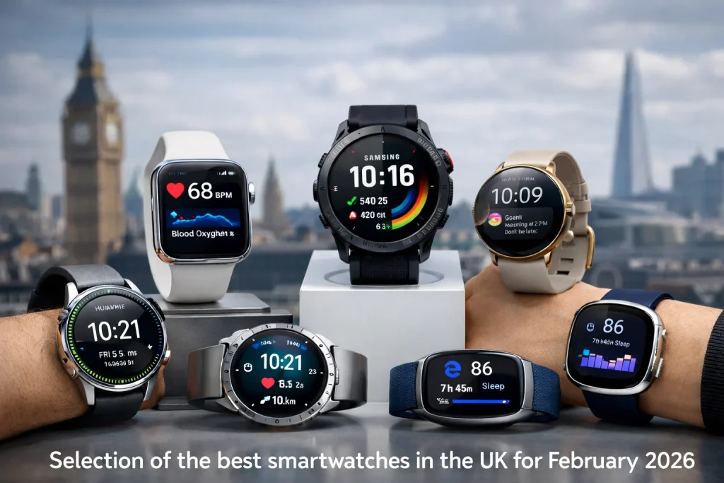 selection of the best smartwatches in the UK for February 2026